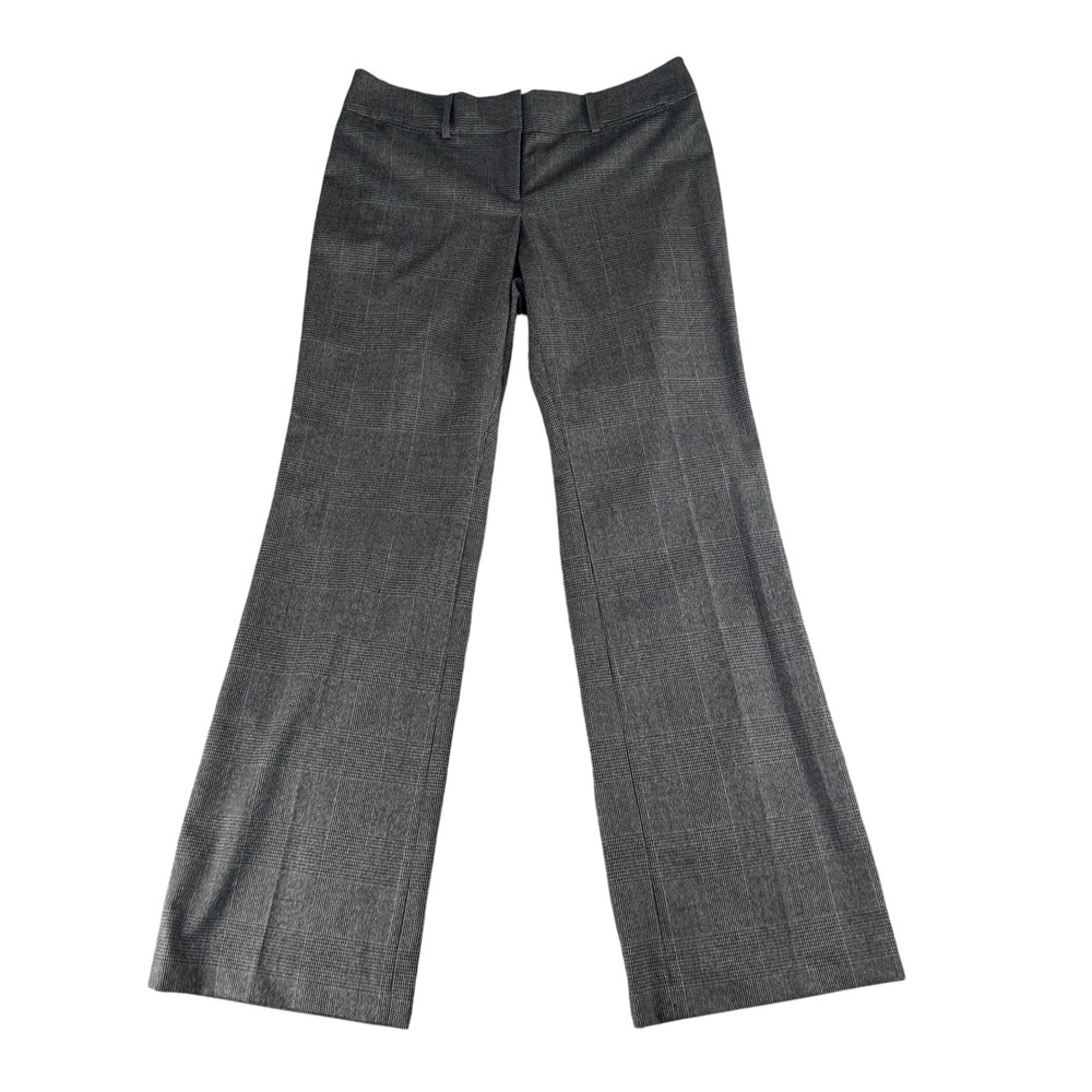 Ann Taylor Loft‎ Petites Julie Trouser Grey Glen Plaid Wide Leg Pants 4P Office